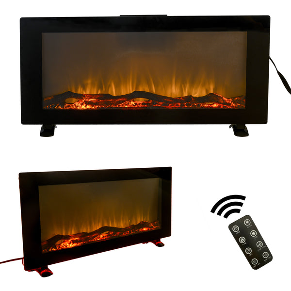 42 In Wall-Mounted (Surface) Electronic Fireplace -10 Colors