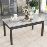 7-piece Dining Table with 2 drawers, table