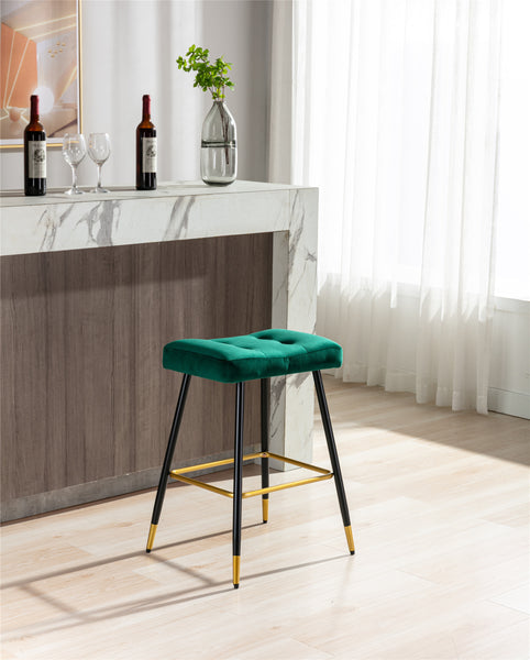 COOLMORE Vintage Bar Stools  Footrest Counter Height Dining Chairs