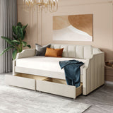 Twin Size Upholstered daybed with Drawers