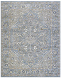 Damara Light Blue and Multi-color Viscose Area Rug 8x10