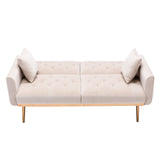 COOLMORE  Velvet  Sofa , Accent sofa .loveseat sofa with rose gold metal feet  and