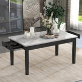 7-piece Dining Table with 2 drawers, table