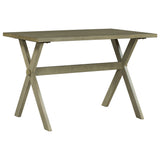 Green Rustic Wood Dining Table