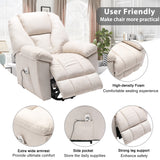 Orisfur. Power Lift Chair with Adjustable Massage Function, Recliner Chair with Heating System for Living Room