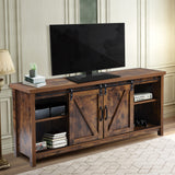 TV Stand Barn door modern & farmhouse wood entertainment center