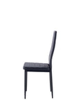 Black Dining chair set for 4
