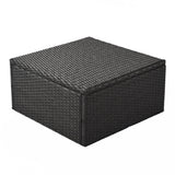 Outdoor Patio Daybed with Retractable Canopy. Wicker Furniture Sectional Seating with Washable Cushions, Backyard, Porch