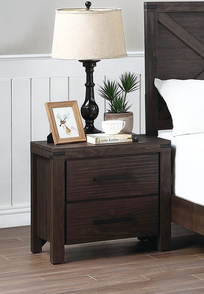 Espresso Simple Nightstand