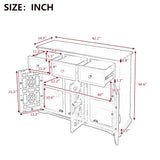 Storage Cabinet with 3 Doors, 3 Drawers and Interior Shelf