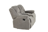 Armada Manual Recliner Loveseat Made with Chenille Fabric in White