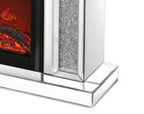 Acrylic diamond mirror mantelpiece, separate mantelpiece  Built-in filling: acrylic high imitation drill, 1500 W electric heating furnace