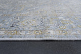 Damara Light Blue and Multi-color Viscose Area Rug 8x10