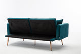 Teal Velvet Sofa