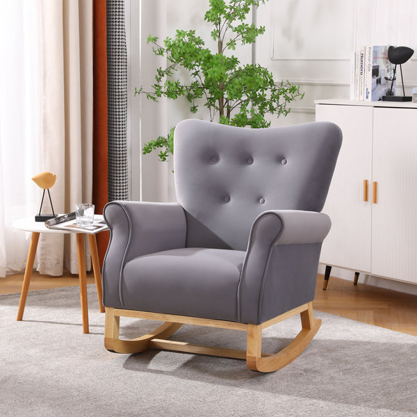 Grey Modern Rocking Chair