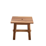 Acacia Wood Stool Rectangle Top Chairs Best Ideas End Tables For Sofas Sub-stool for Living Room Bedside Strong Weight Capacity Upto 350 LBS, Natural Color