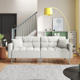 Modern Convertible Folding Futon Sofa Bed for Compact Living Space