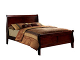 Full Size Bed Cherry Louis Phillipe Solidwood 1pc Bed Bedroom Sleigh Bed Bedroom Furniture