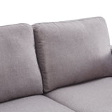 Orisfur. Reversible Sectional Sofa with Handy Side Pocket，Living Room L-Shape 3-Seater Couch with Modern Linen Fabric for Small Space