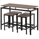 5-Piece Kitchen Counter Height Table Set, Dining Table with 4 Chairs