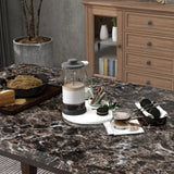 6-piece Faux Marble Dining Table Set