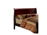 Full Size Bed Cherry Louis Phillipe Solidwood 1pc Bed Bedroom Sleigh Bed Bedroom Furniture