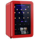 Wine Cooler Countertop Freestanding Wine Cellars Compressor System Champagne Chiller Digital Temperature Control UV-Protective Finish Max Load 24 Standard Bottle