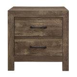 Simple Look Rustic Brown Finish 1pc Nightstand