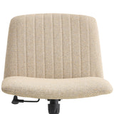 Fabric Material. Home Computer Chair Office Chair Adjustable 360 ° Swivel Cushion Chair With Black Foot Swivel Chair Makeup Chair Study Desk Chair. No Wheels