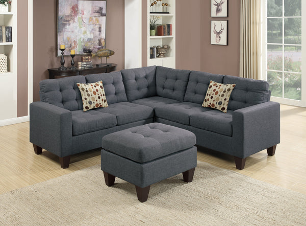 Sectional Blue Grey Couch