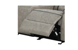 Grey Reclining Leather Upholstered Loveseat