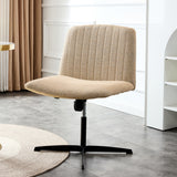 Fabric Material. Home Computer Chair Office Chair Adjustable 360 ° Swivel Cushion Chair With Black Foot Swivel Chair Makeup Chair Study Desk Chair. No Wheels