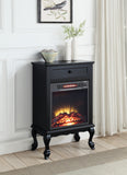 Fireplace in Black Finish