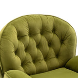 Accent chair  TV Chair  Living room Chair  with Ottoman-FRUIT GREEN