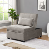 Folding Ottoman Sofa Bed（Gray）