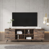 TV Stand Mid-Century Wood Modern Entertainment Center