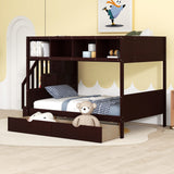 Twin over Full Bunk Bed with Storage